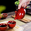 With Travelling Bag 4 Cups Chinese Kung Fu Tea Set Travel Set Ceramic Portable Teapot Porcelain Teaset Gaiwan Tea Cups Tea Tool.