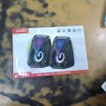 Mini USB Wired Computer Speaker RGB Lighting Desktop Gaming High Volume Home Office Soundbox Colorful Powerful Bass Loudspeaker. 