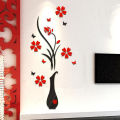 DIY Vase Flower Tree Crystal 3D Wall Stickers Decal Home Decor DIY Vase Flower Tree 3D Wall Stickers Decal Home Decor. 