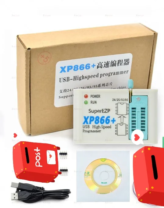 XP866+ USB Programmer Support 24/25/26/93/95 EEPROM Flash Bios 
