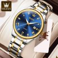 O'levs 5661 Golden Stainless Steel Analog Wrist Watch for Men.