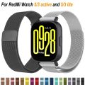 22mm Milanese Loop Strap for Redmi Watch 5 Lite Metal Steel Strap for Xiaomi Redmi Watch 5 Active for Galaxy Watch 6 5 4 40 44mm. 