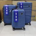 Hand Cary trolley bags Luggage Sets 3 Piece AnyZip PC ABS Hardside Lightweight Suitcase with 4 Universal Wheels TSA Lock Carry On 20 24 28 Inch Dark Blue. 