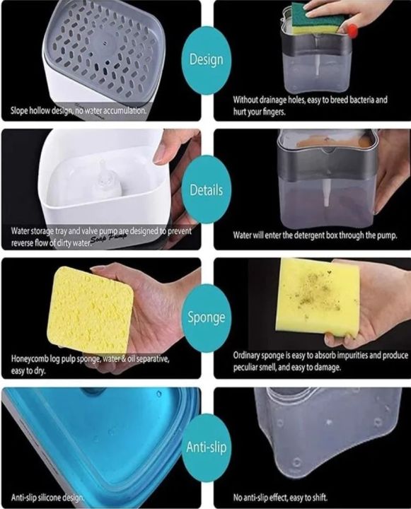 Automatic%20Soap%20Dispenser%20with%20Sponge%20Holder%20for%20Kitchen,%20Refillable%20Soap%20Container%20with%20Drain,%20Convenient%20Cleaning%20Tool%20-%20Image%207