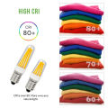 Ultra Bright E12 E14 Led Lamp AC220V 110V 2W 4W Filament Light 360 Degree LED Bulb Replace Halogen 40W Chandelier Lights. 