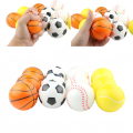 12Pcs Soft Football Basketball Baseball Tennis Toys Foam Sponge Decompression Vent Stress Balls Soccer Anti Stress Sports Toy.