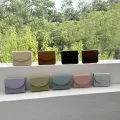 Koko Korean style wallet with magnetic buckle for women ins fashion color block dopamine coin purse card holder short wallet #88013. 