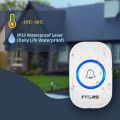 Fuers Wireless Doorbell Waterproof Welcome Chime Home Door Bell Intelligent 32 Songs Smart Alarm With Battery For Store Hotel.