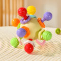 Hand Grip Ball Teeth-glue Manhattan Gnawing And Potable Rattle Sound Toy. 