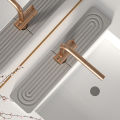 Diatom Mud Water-absorbing Quick-drying Hard Mat Kitchen Bathroom Sink Hand Wash Mat. 