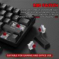 ZSUS Z61-B USB Gaming Mechanical Mini Keyboard Red Switch RGB Backlit 61 Keys Wired Feel for Game/Office. 
