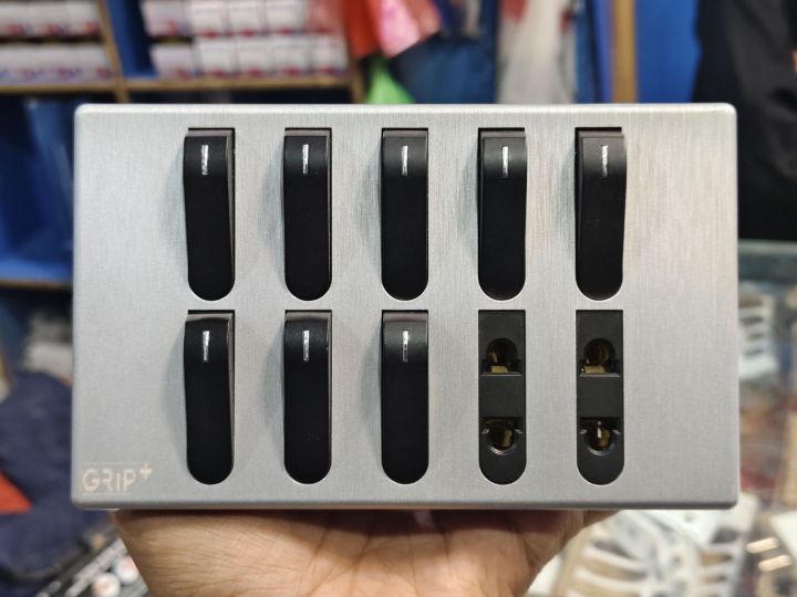 8 Switches+2 Sockets Electric China Fitting Sheet China Switch Board ...