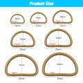 20/100pcs Metal D Ring Adjustable Buckle Clasp For Webbing Backpacks Straps Bags Cat Dog Collar Chain Buckles DIY Accessorie.