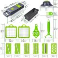 14 in 1 Vegetable Chopper  Multi-Function Kitchen Vegetables Cutter. 