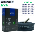 Schwalbe inner tube AV3/AV4/sv4 size 16x1.75-16x2.40 16x1 3/8-18x1.35. 