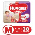 Huggies Complete Comport Baby Daipers Pant M Size 38/50/76 Pieces.