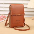 Crazy Bag Fashion Touch Screen Lock Cell Phone Bag Women's Mobile Phone Card Holder Crossbody Shoulder Bag.