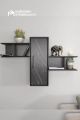 Modern Wooden Wall Shelf with Cabinet Door | Wall Mounted Storage Shelf | Decorative Wooden Wall Rack for Living Room, Bedroom & Office | Home Decor Display Organizer. 