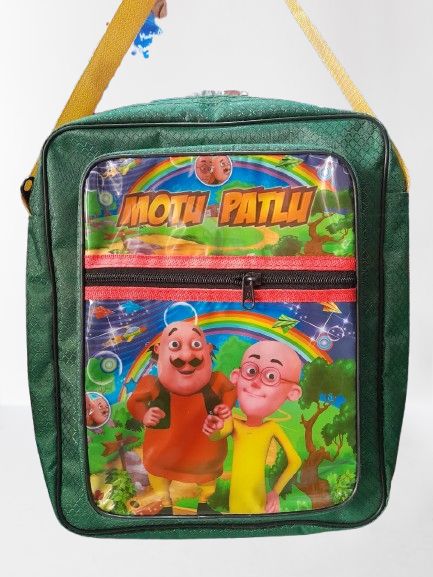Motu Patlu School Bag Boys And Girls For Class Play Group Nursery KG1 And KG2 / Prep One And Prep Two