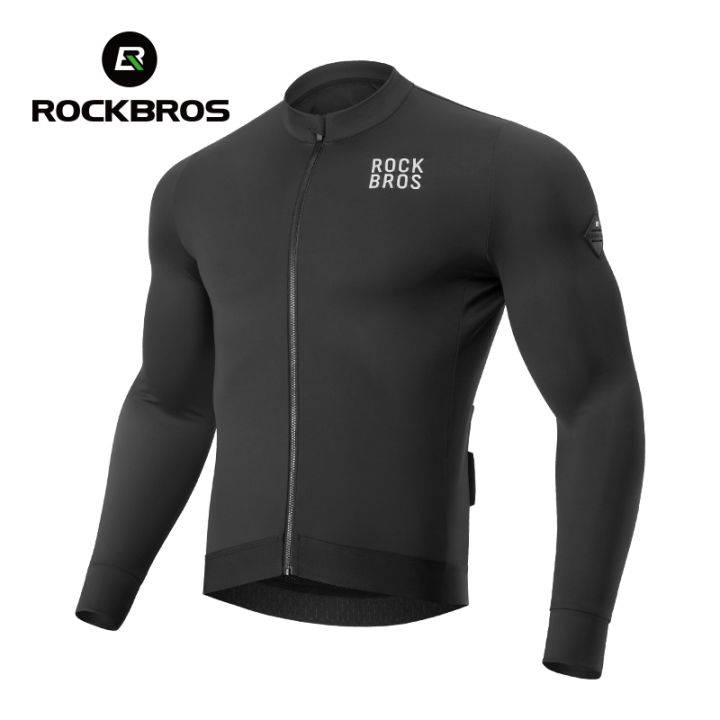 ROCKBROS%20Cycling%20Jersey%20Men's%20Autumn/Winter%20Fleece%20Warm%20Windproof%20Bicycle%20Jersey%20Heat%20Storage%20Breathable%20MTB%20Bike%20Jersey%20-%20Image%202