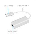 Kebidumei USB 2.0 to RJ45 Ethernet Cable Splitter Extend Adapter Micro USB Wired Network Card for Tablet Laptop PC Window XP 7 8. 