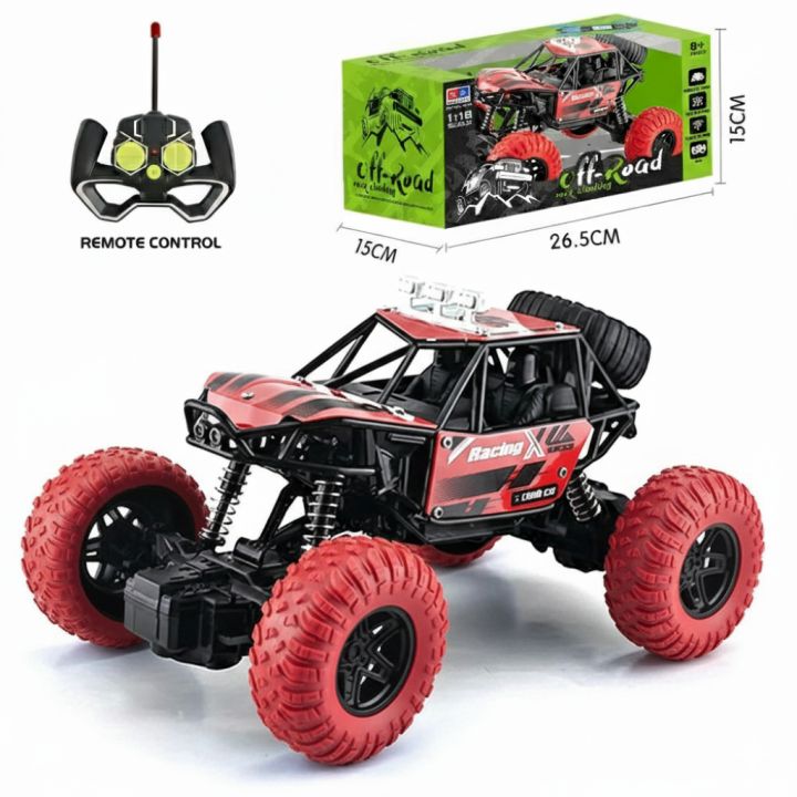 RC Off-Road Rock Crawler High-Speed Stunt Remote Control Car with Rechargeable Battery (4 Colors Available)