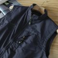 Workwear vest for men, outdoor quick drying with multiple pockets, fashionable photographer, fishing vest, shoulder strap. 