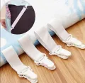 Bed Sheet Holder Bed Sheet Grippers Clips Mattress Cover Anti-slip Clips Fitted Sheet Fixtures (4 PCs). 