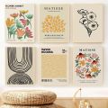 Matisse Poster Yayoi Kusama Posters and Prints Canvas Patings  Flower Market Wall Art Pictures for Living Room Boho Decor. 