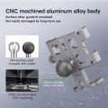 FANAUE Aluminum Alloy Motorcycle Mobile Phone Holder Panel Mobile Phone Holder Anti-Vibration Anti-Shake Stable.