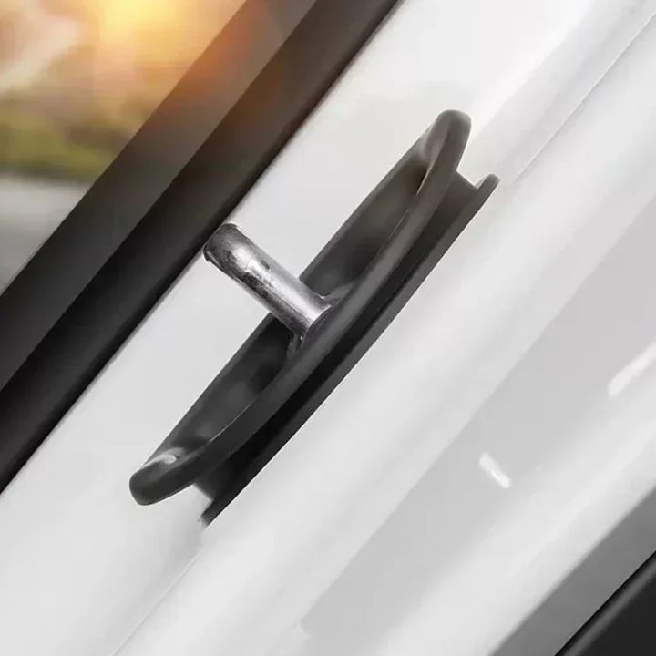 1/4pcs%20For%20Tesla%20Model%203/Y%20Car%20Door%20Mute%20Damping%20Cushion%20Silicone%20Door%20Lock%20Buckle%20Car%20Door%20Anti-collision%20Protective%20Cover%20-%20Image%205