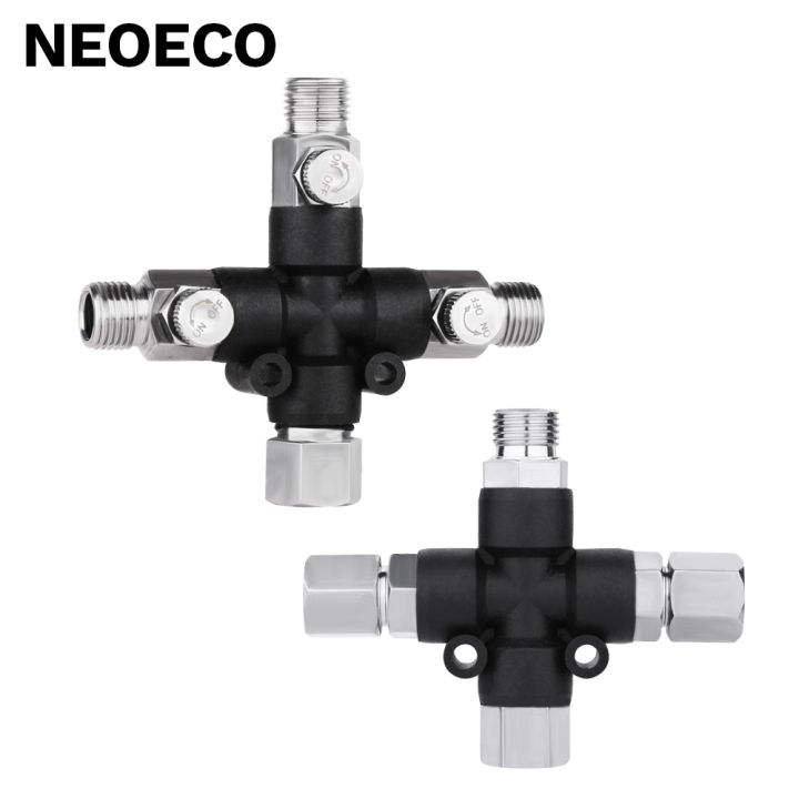 3-Way Airbrush Air Hose Adapters Splitter Manifold Airbrush Accessories Multi Use Airbrush Fittings 1/8" with Adjust Knob Valve