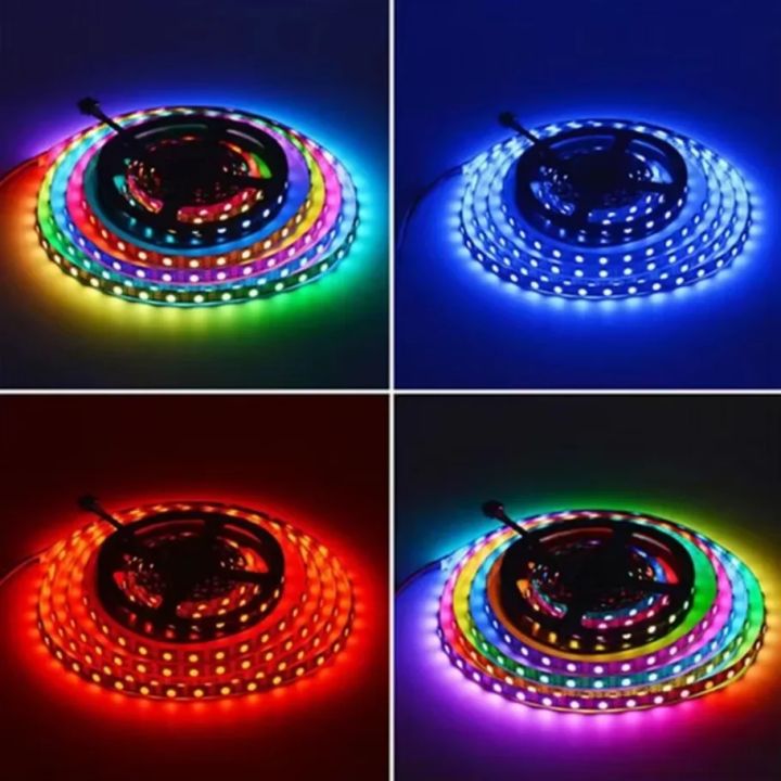 WS2812B%20Smart%20IC%205050%20RGB%20LED%20Strip%20WS2812%20Individually%20Addressable%20IC%20DC5V%2030/60/144Pixels/LEDs/m%20IP30/IP65/IP67%20RGB%20Tape%20Light%20-%20Image%207