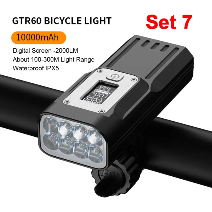 NATFIRE%2010000mAh%20Bicycle%20Light%20with%20Battery%20Indicator%20USB%20Rechargeable%20Bike%20Light%20Set%208%20LED%20Flashlight%20-%20Image%208