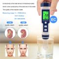 Digital 5 in 1 Salinity TDS EC PH Temp Tester with ATC, High Accuracy Salinity Tester for Hydroponics Seawater Aquariums Marine Monitoring and Koi Fish Pond pH Tds Meter. 