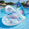 1pc Cute Canopy Swim Ring Summer pool floats, Beach and Pool Swim Aid, Beach Toys for Pool Party.
