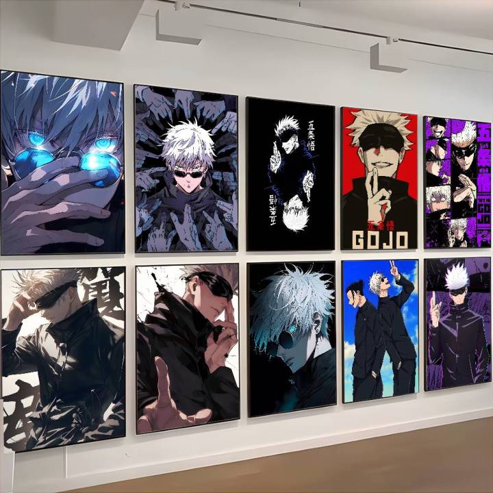 Satoru Gojo Jujutsu Kaisen Poster HD art sticky wall waterproof home ...