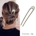 Shell Hairpin Metal U Shaped Hair Pins Hair Fork U French Hair Pin Simple And Fashionable Hair Accessories For Women. 