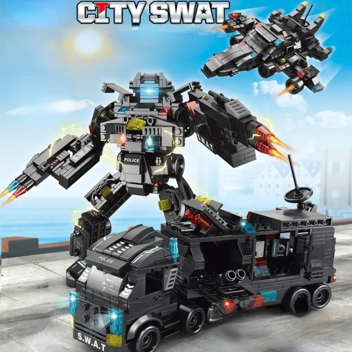 Compatible%20with%20Lego%20585Pcs%20City%20Police%20Station%20SWAT%20Truck%20Car%20Building%20Blocks%20DIY%20Toys%20for%20Boys%20Kids%20s%20-%20Image%205