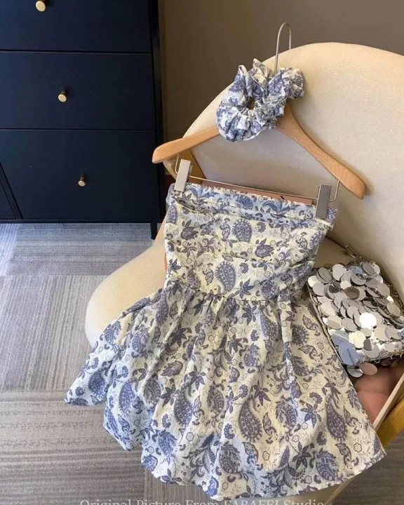 Women%E2%80%99s%20printed%20tube%20top%20with%20matching%20scrunchie%20by%20sworni%20fits%20/%20stylish%20strapless%20summer%20tops%20for%20girls%20/%20-%20Image%204