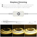 Ultra Bright Neon COB LED Strip Light Touch Sensor Dimmable Waterproof Kitchen Cabinet Backlight Lamp Linear COB Night Light. 