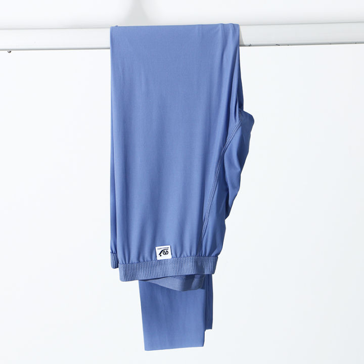 Mens%20Ultra-Thin%20See-through%20Long%20Johns%20Underwear%20Soft%20Ice%20Silk%20Lounge%20Wear%20Pajamas%20Sleep%20Thermal%20Underwear%20Bottoms%20-%20Image%203