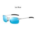 Classic Metal Men Sunglasses Fashion Driving Fishing Half Frame Retro Sun Glasses Luxury Brand Designer Eyewear.