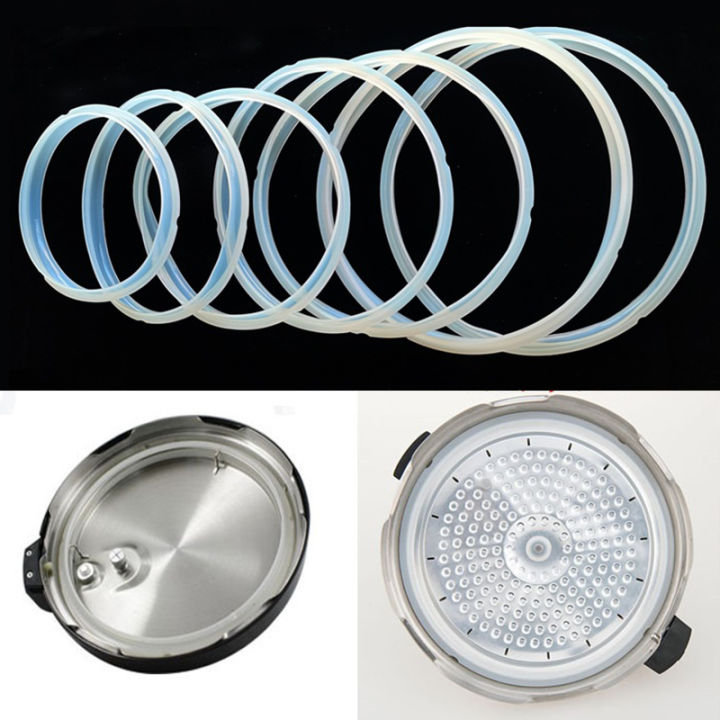 Silicone Rubber Gasket Cooker Lid Sealing Ring 20/22/24cm Electric Pressure Cooker Replacement for 2-6L Cooker Gaskets