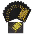 Black Gold Playing Card Poker Game Deck blue Silver Poker Suit Plastic Magic Waterproof Deck Of Card Magic Water Gift Collection. 