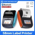 Mini 58mm Thermal Portable Receipt Wireless Ticket Printer  Portable Mobile Bluetooth For Android IOS Thermal Bill Printer. 