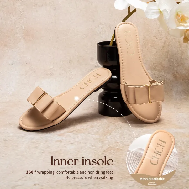 Women's%20Flat%20Shoes%20CHCH%20New%20Summer%20Bow%20Casual%20Slippers%20Black%20Commuting%20Woman%20Shoes%20-%20Image%205