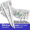 Exploded Bead Brushes Head Adult Cleaning Mini Toothbrushes Head Portable Travel Disposable Toothbrush with Toothpaste Toothpick.