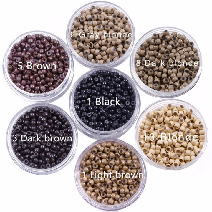 1000pcs/500pcs  Nano Silicone Micro Link Hair Extension Beads, 3mm - Comfortable & Secure for All Hair Types