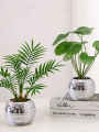 1pc Round Glass Vase Living Room Ornament Shop Atmosphere Decoration Room Pendant Crafts,.